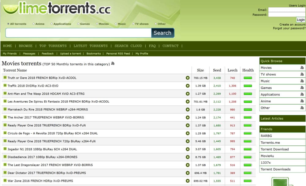 Limetorrents.info: