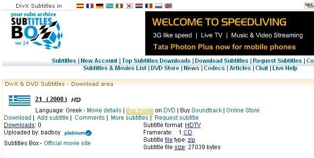 Download Subtitles Movies