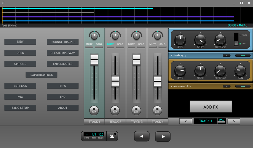 Android GarageBand 