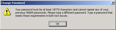 Password Must Be at Least 18770 Characters