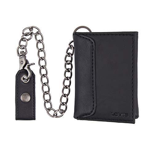 Levi’s Men’s Trifold Chain Wallet 