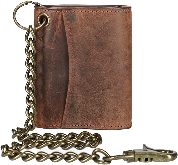 CTM Crazy Horse Chain Wallet