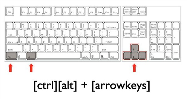 how to flip computer screen