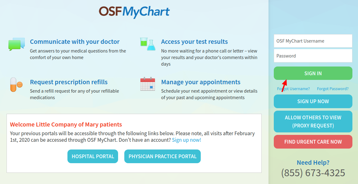 OSF MyChart