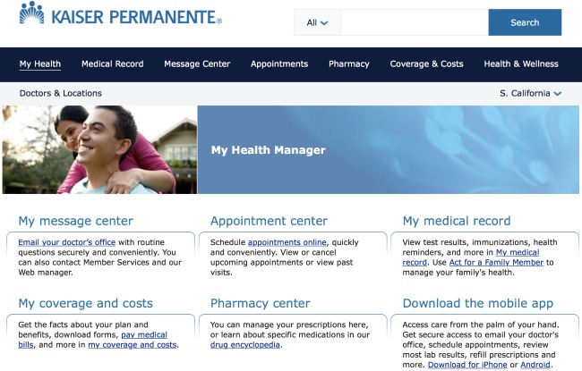 kaiser permanente login