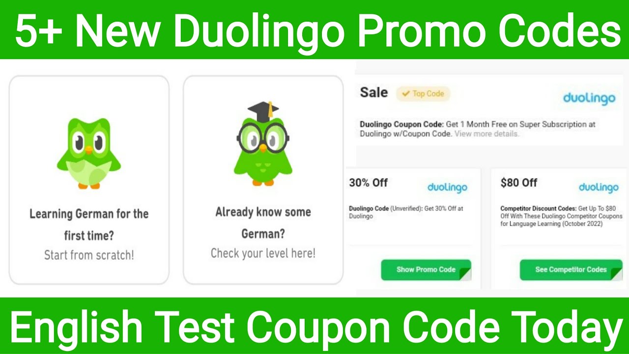 Duolingo promo codes