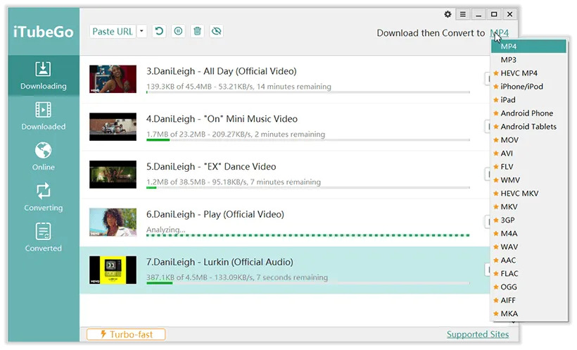 #13. iTubeGo YouTube Downloader