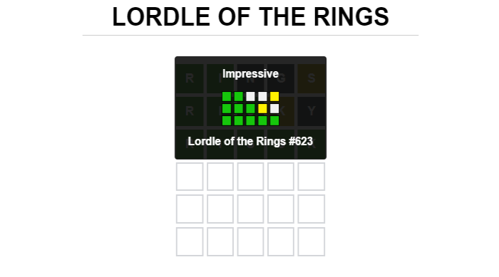 5. Lordle of the Rings